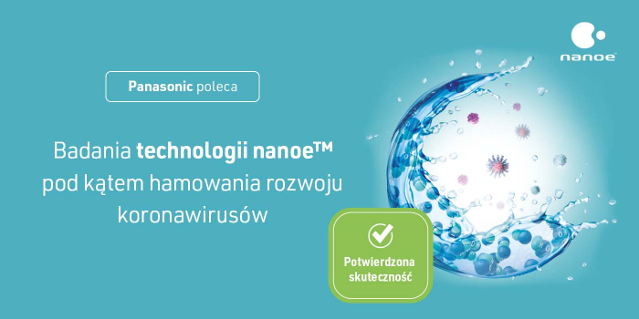 Badania technologii nanoe™ pod kątem hamowania rozwoju koronawirusów